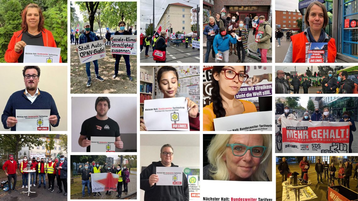 Protestaktionen anlässlich der TV-N-Tarifverhandlungen